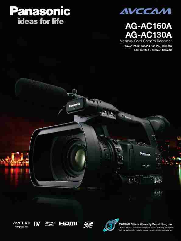Panasonic Camcorder AG-AC160A-page_pdf
